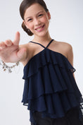 Carregue a imagem no visualizador da Galeria, Blusa Chiara - Azul Marinho