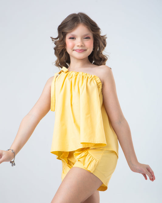 Conjunto Penelope - Amarelo Manteiga