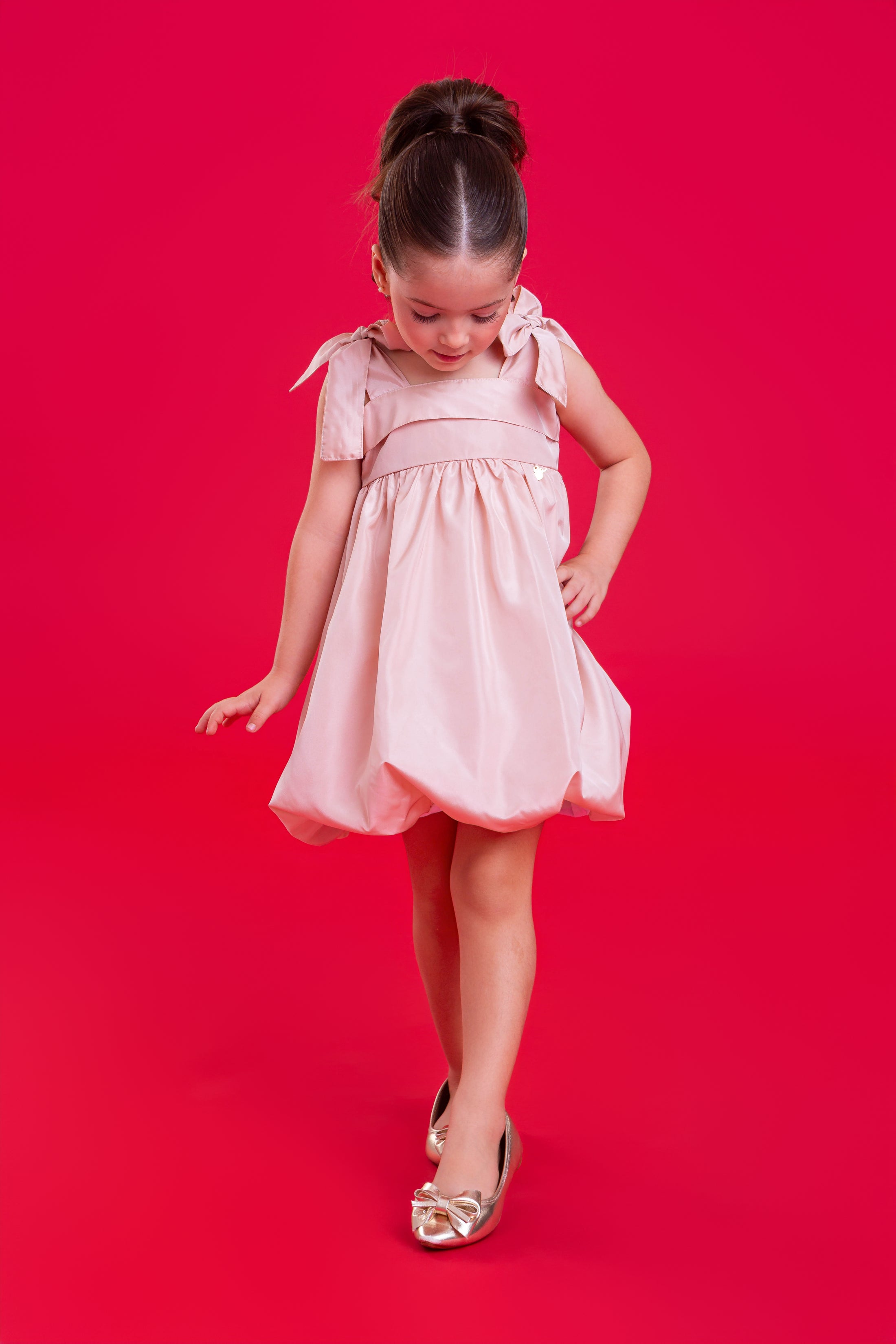 Vestido Betina - Perolado Salmao