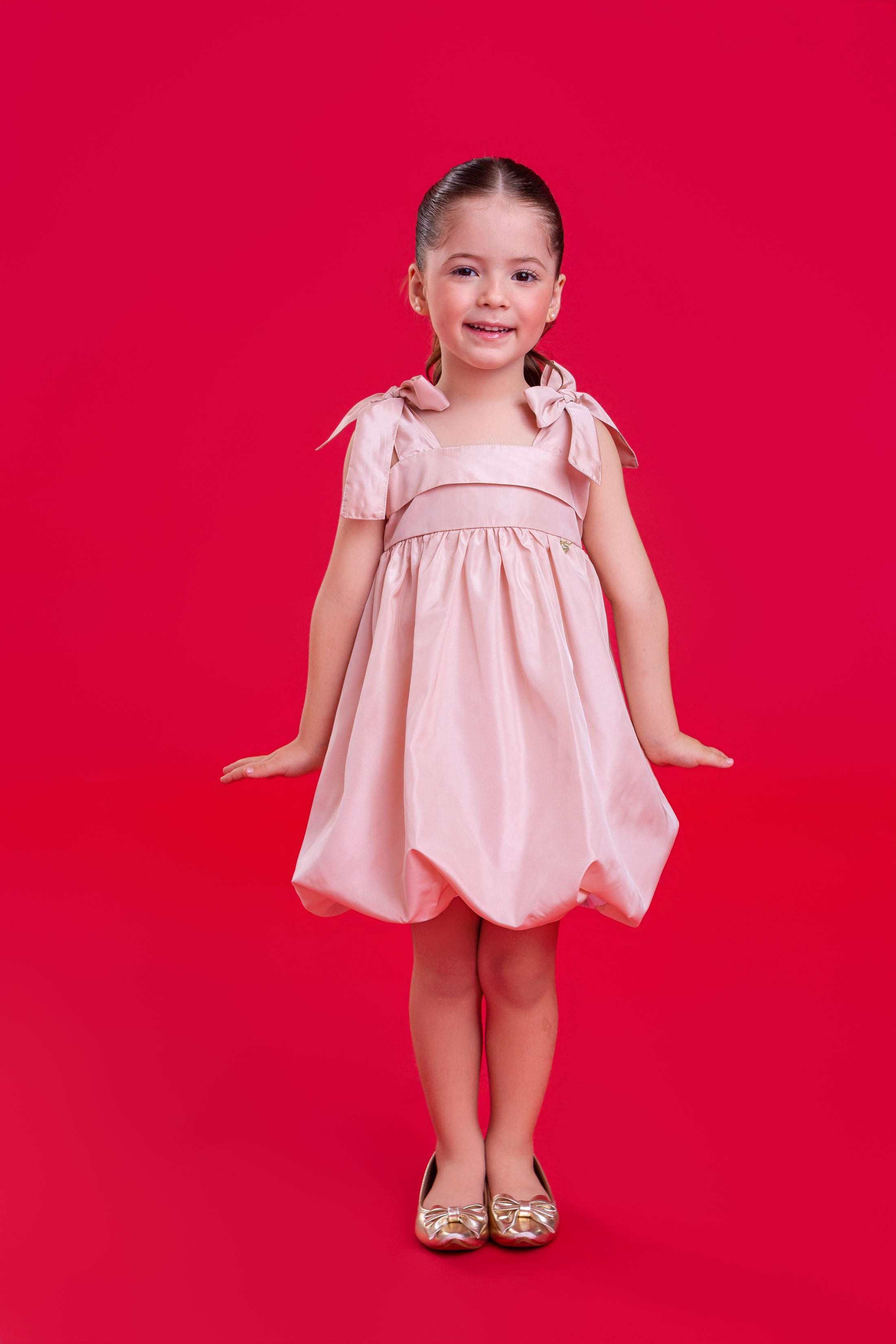 Vestido Betina - Perolado Salmao