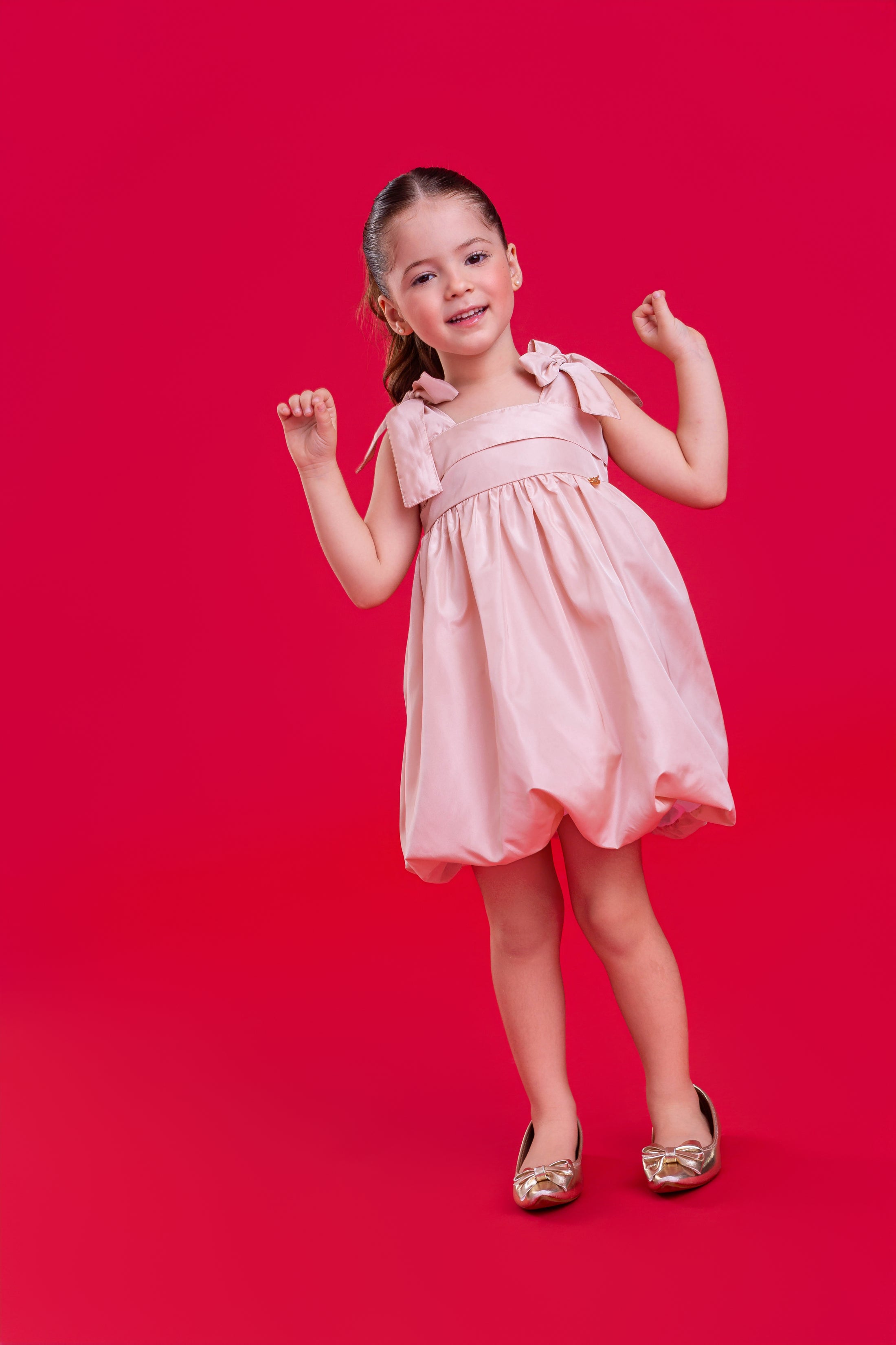 Vestido Betina - Perolado Salmao