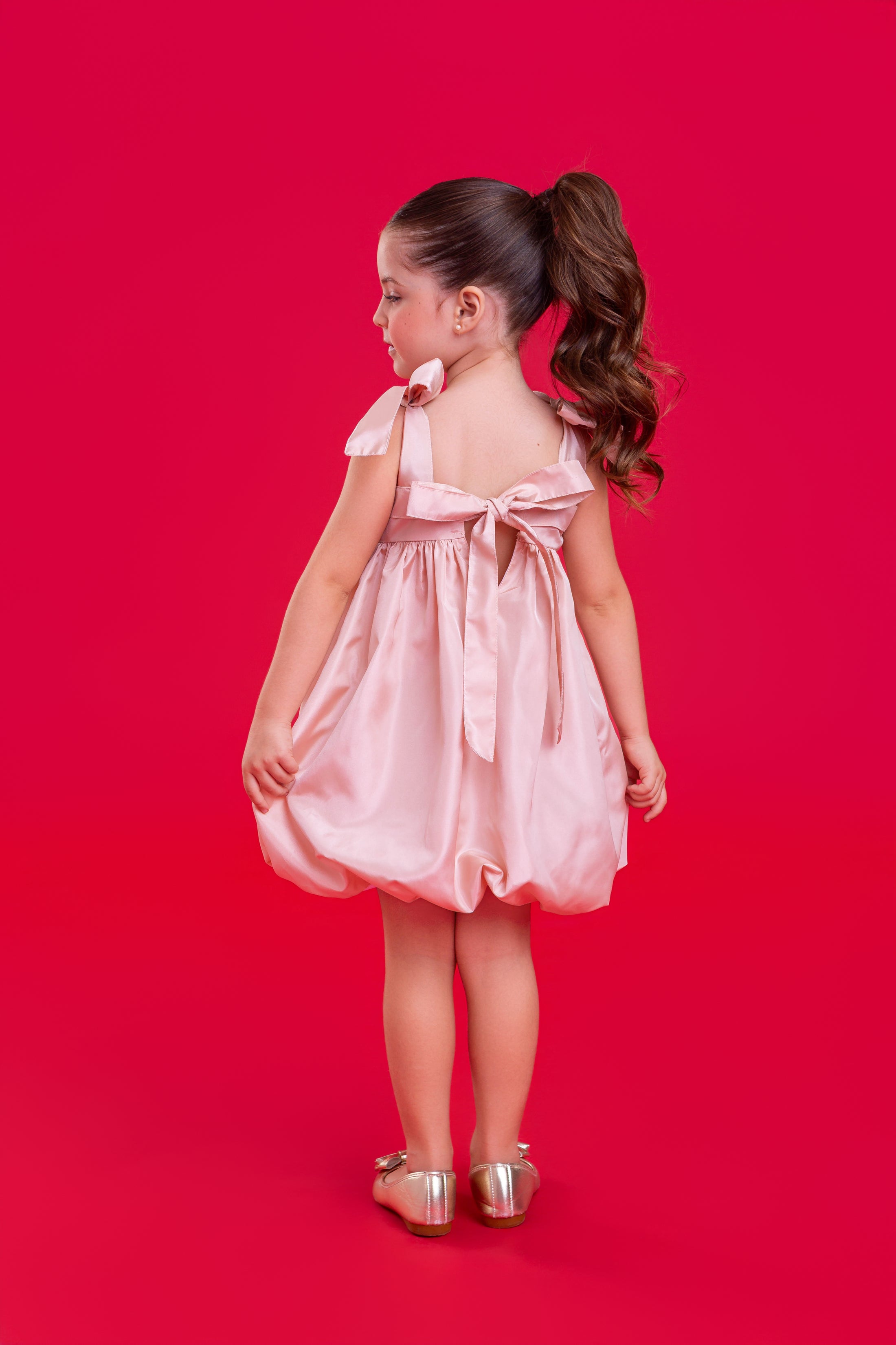 Vestido Betina - Perolado Salmao