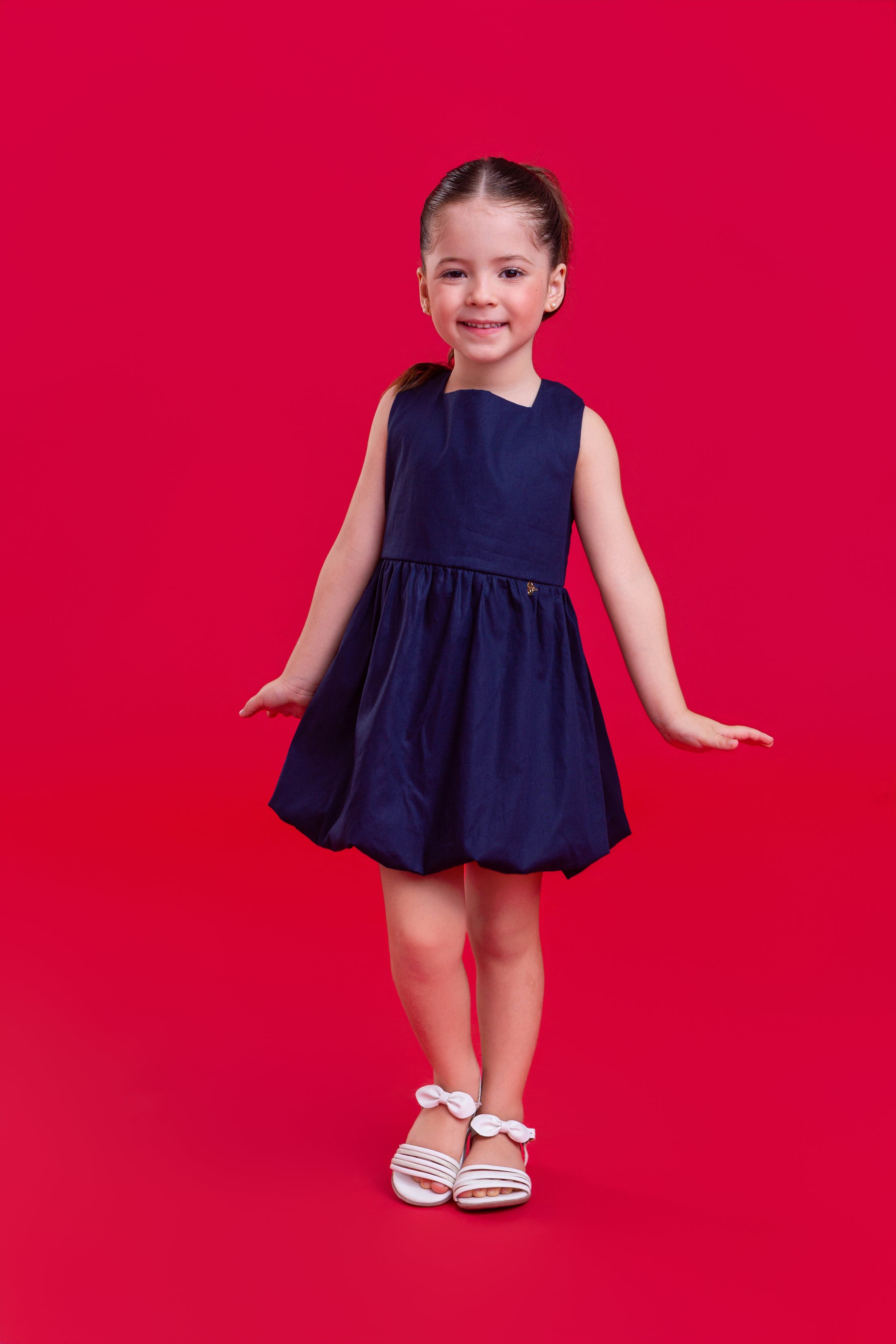 Vestido Eliza - Azul Marinho