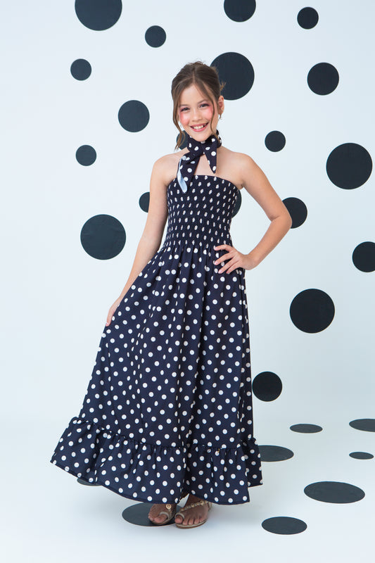 Vestido Carlotta Poá Nero