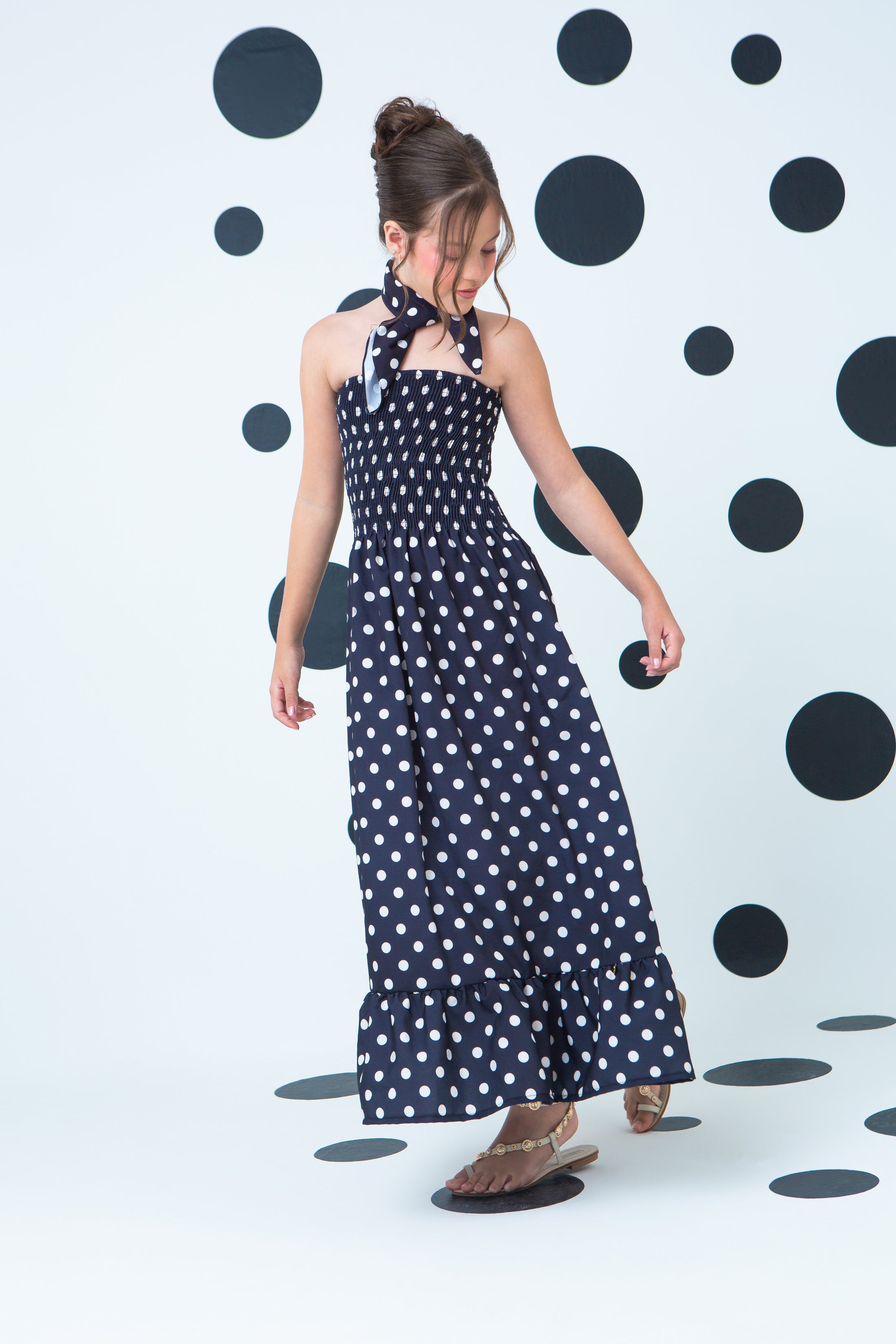 Vestido Carlotta Poá Nero