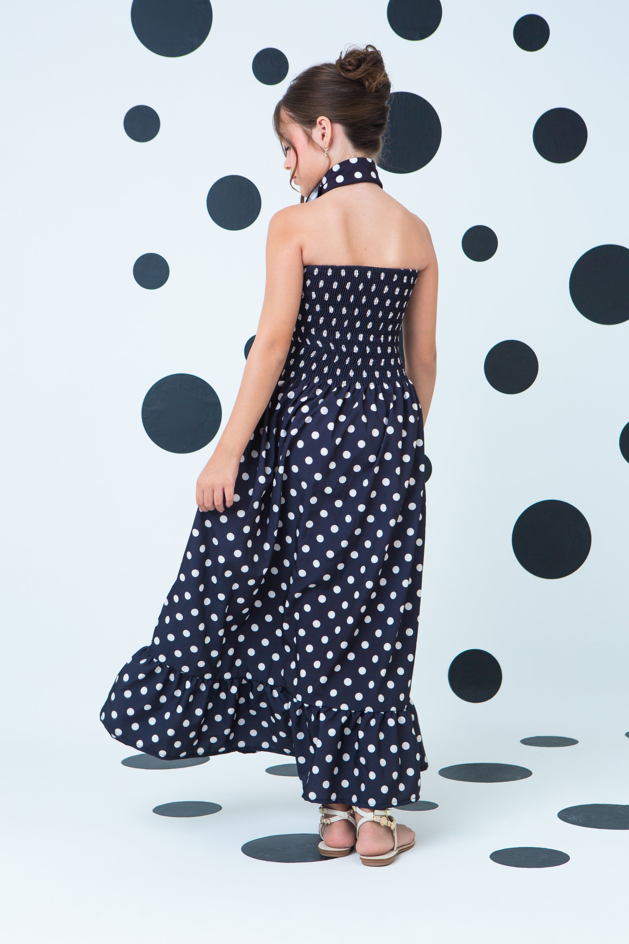 Vestido Carlotta Poá Nero