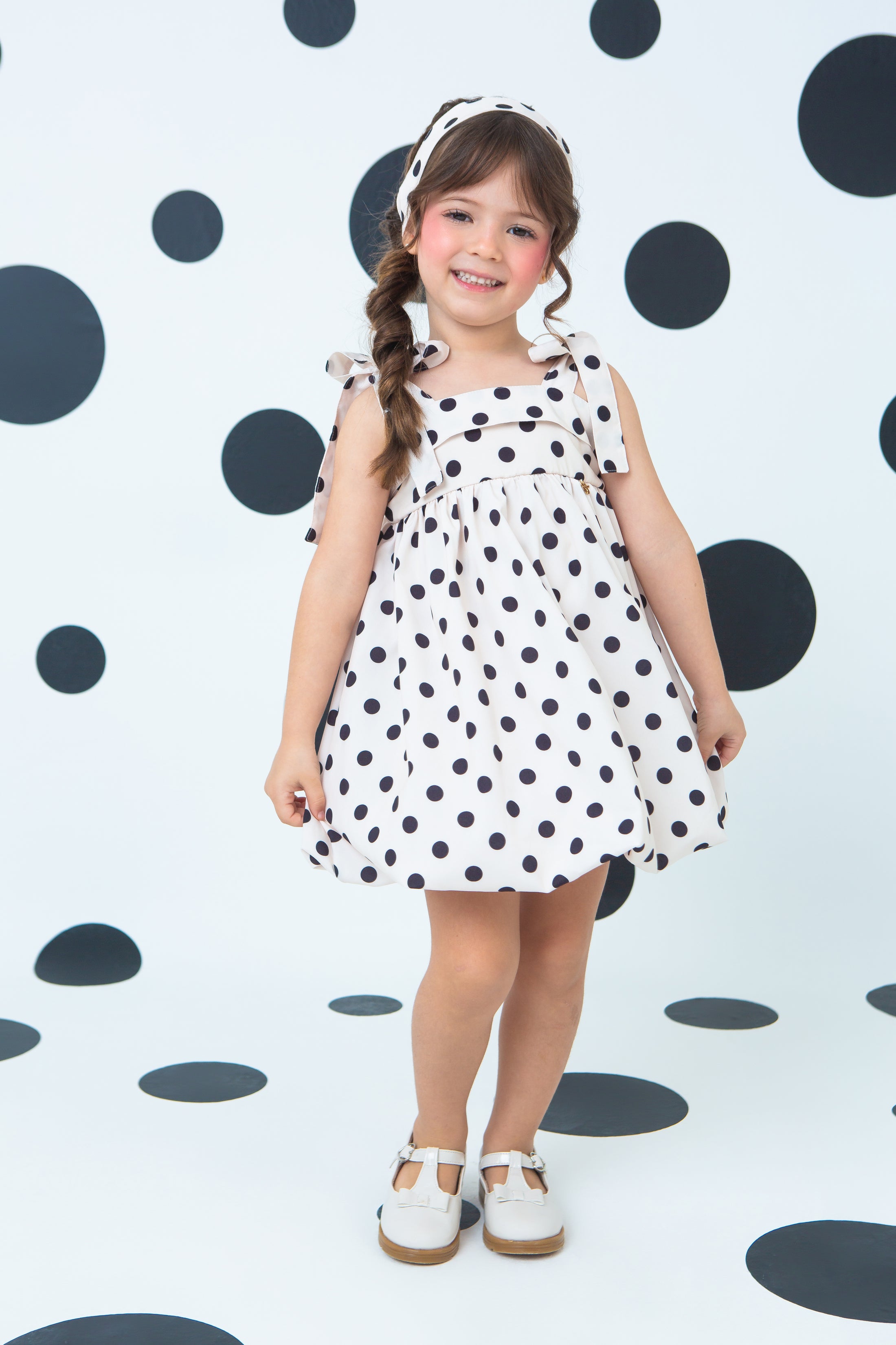 Vestido Giorgia Poá Nero