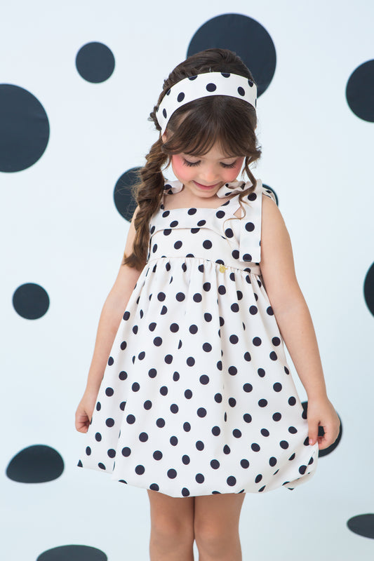 Vestido Giorgia Poá Nero