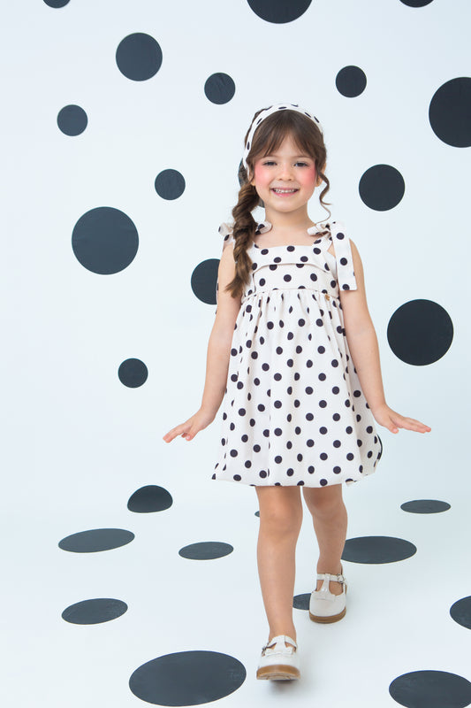 Vestido Giorgia Poá Nero