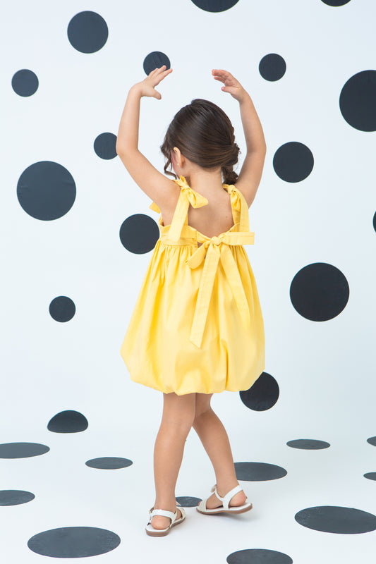 Vestido Betina - Amarelo Manteiga