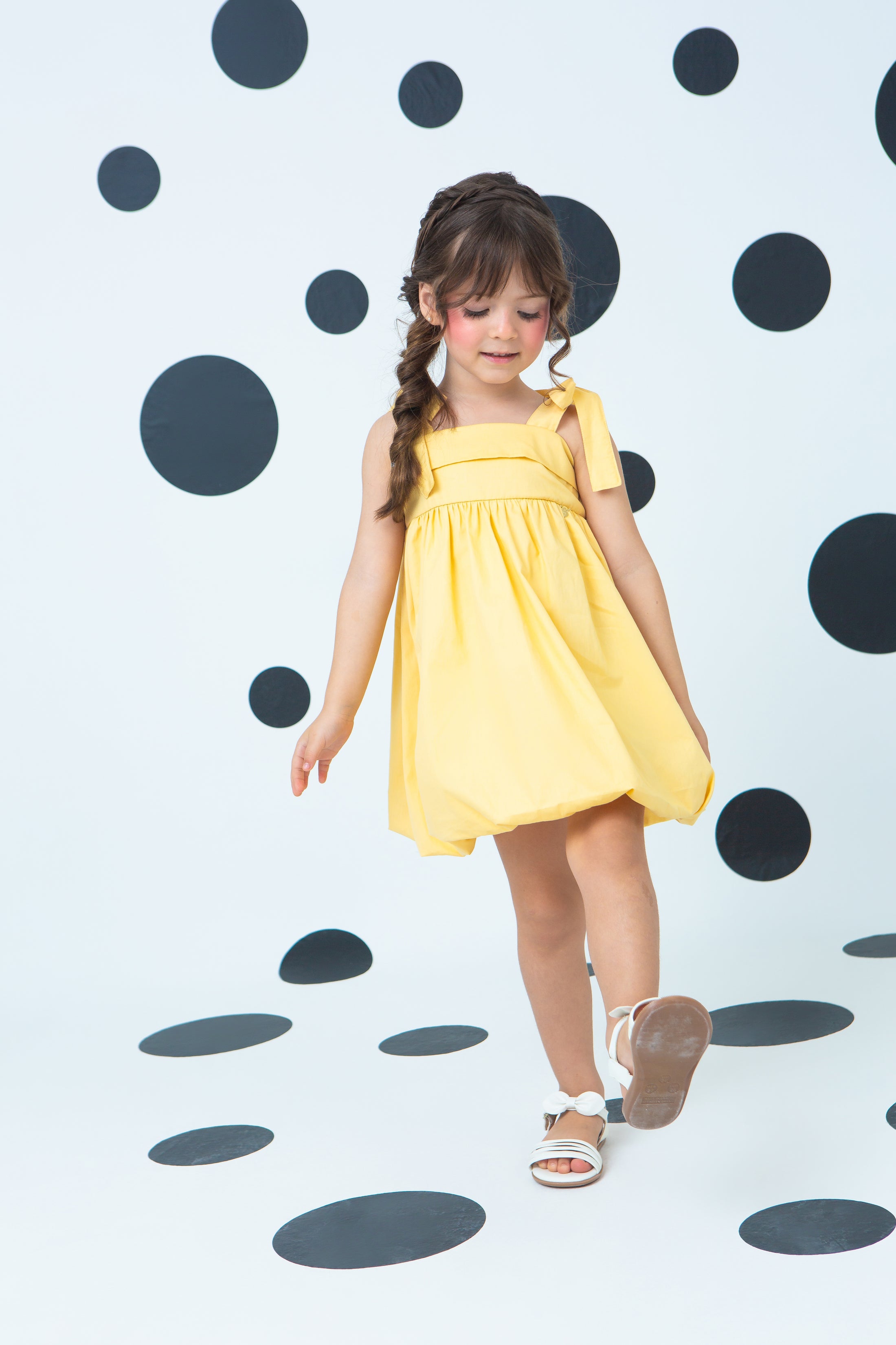 Vestido Betina - Amarelo Manteiga