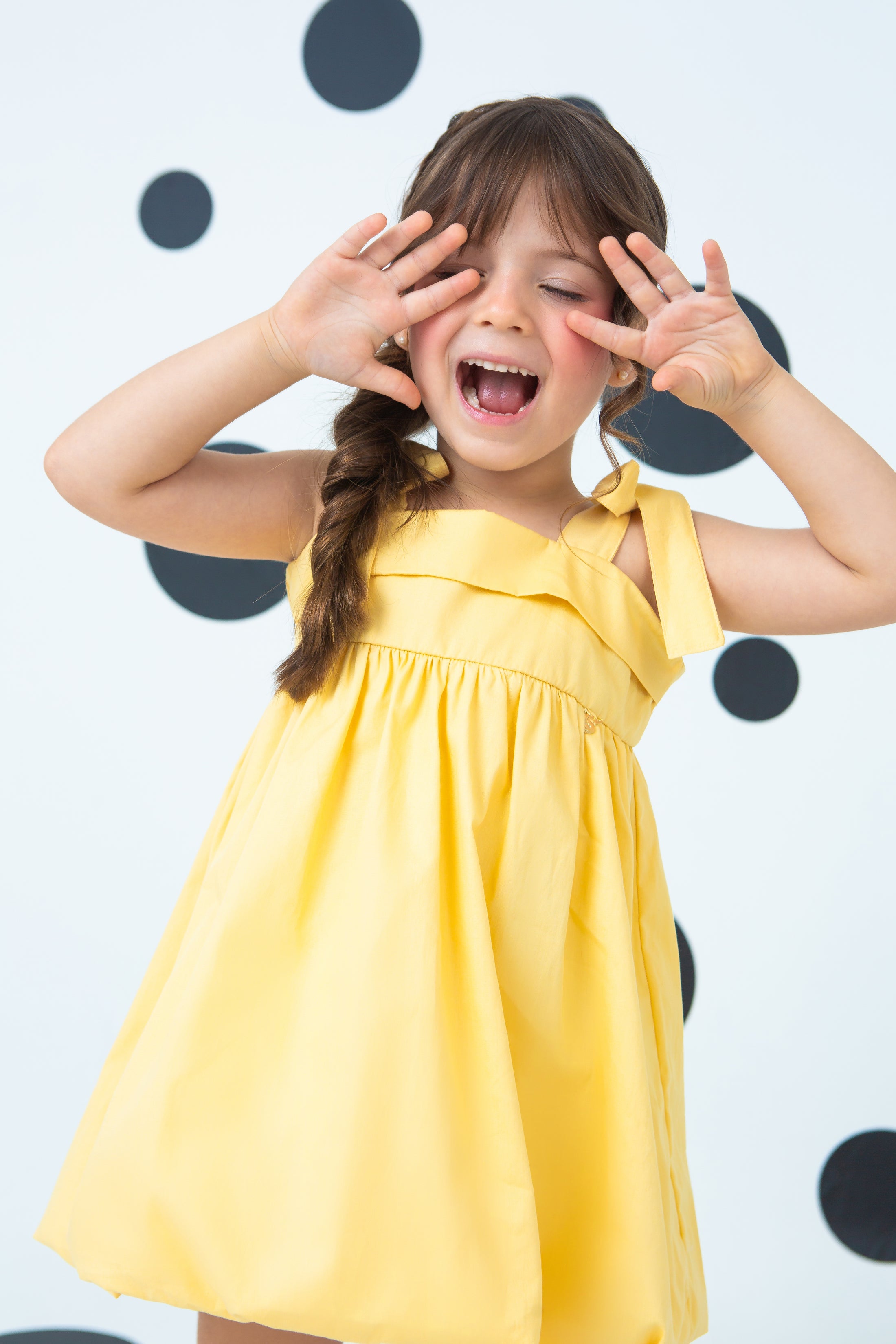 Vestido Betina - Amarelo Manteiga