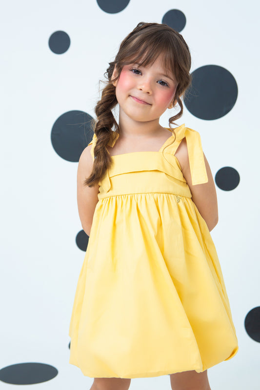 Vestido Betina - Amarelo Manteiga