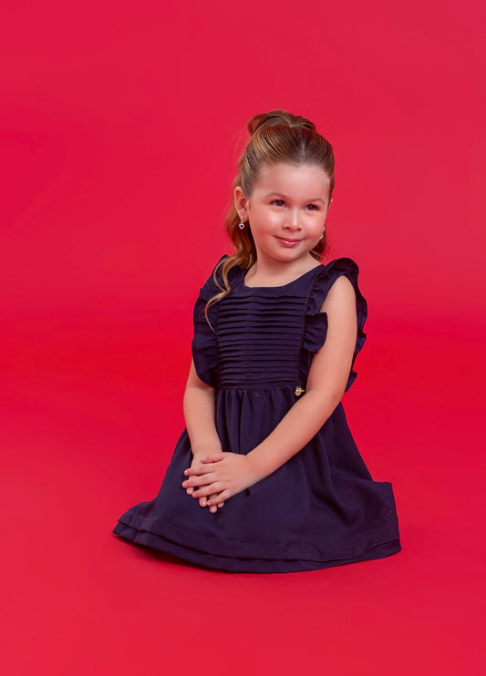 Vestido Catarina - Azul Marinho *PRE VENDA*