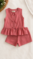 Carregue a imagem no visualizador da Galeria, Conjunto Peplum Bete Xadrez
