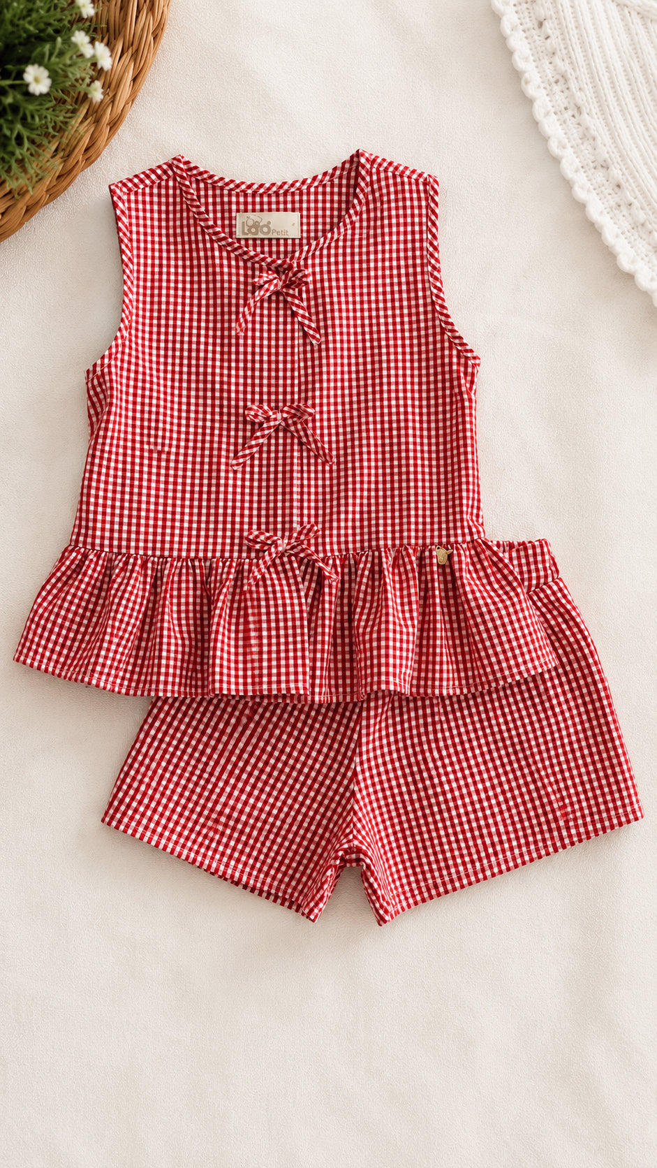 Conjunto Peplum Bete Xadrez