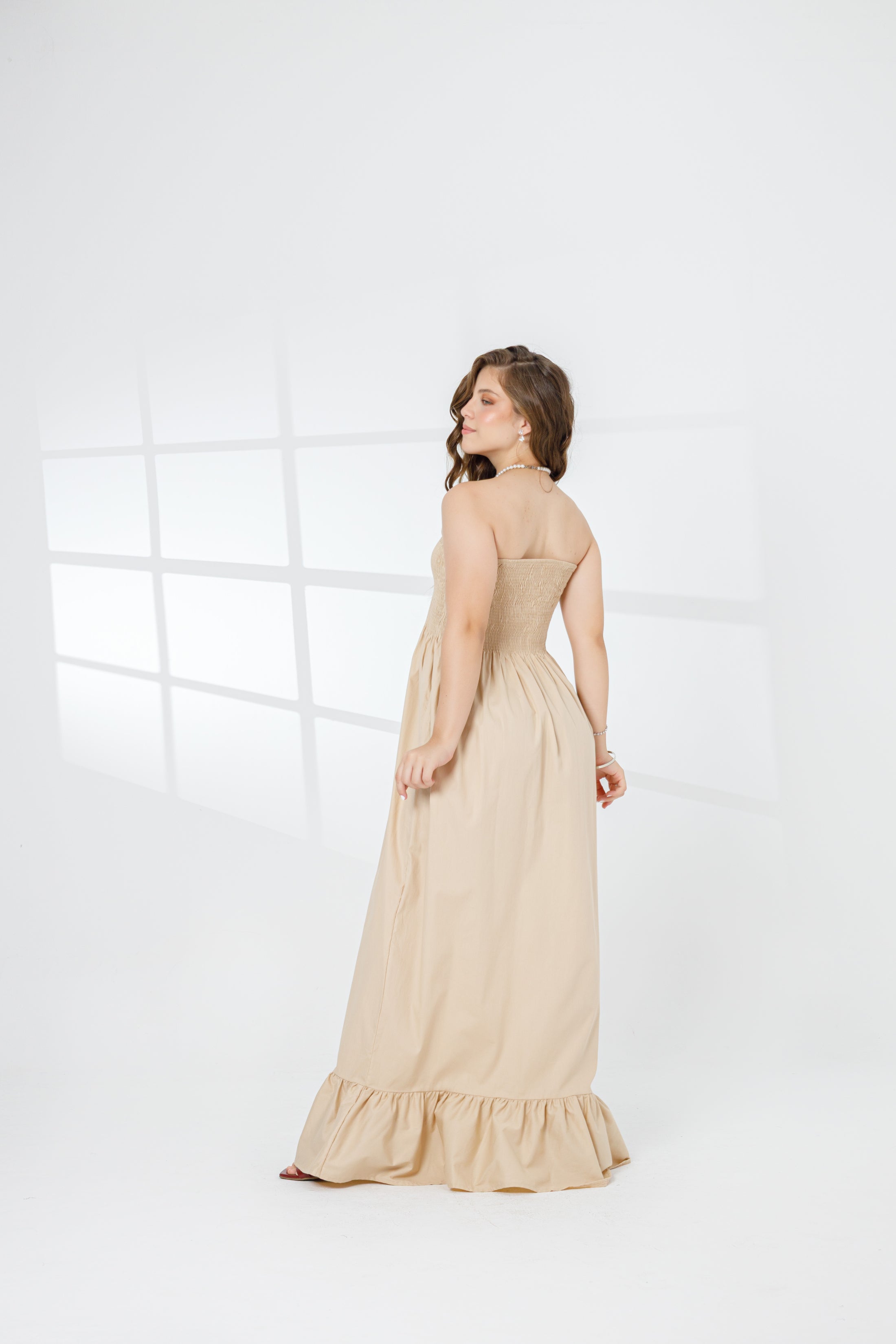 Vestido Kelly - Bege