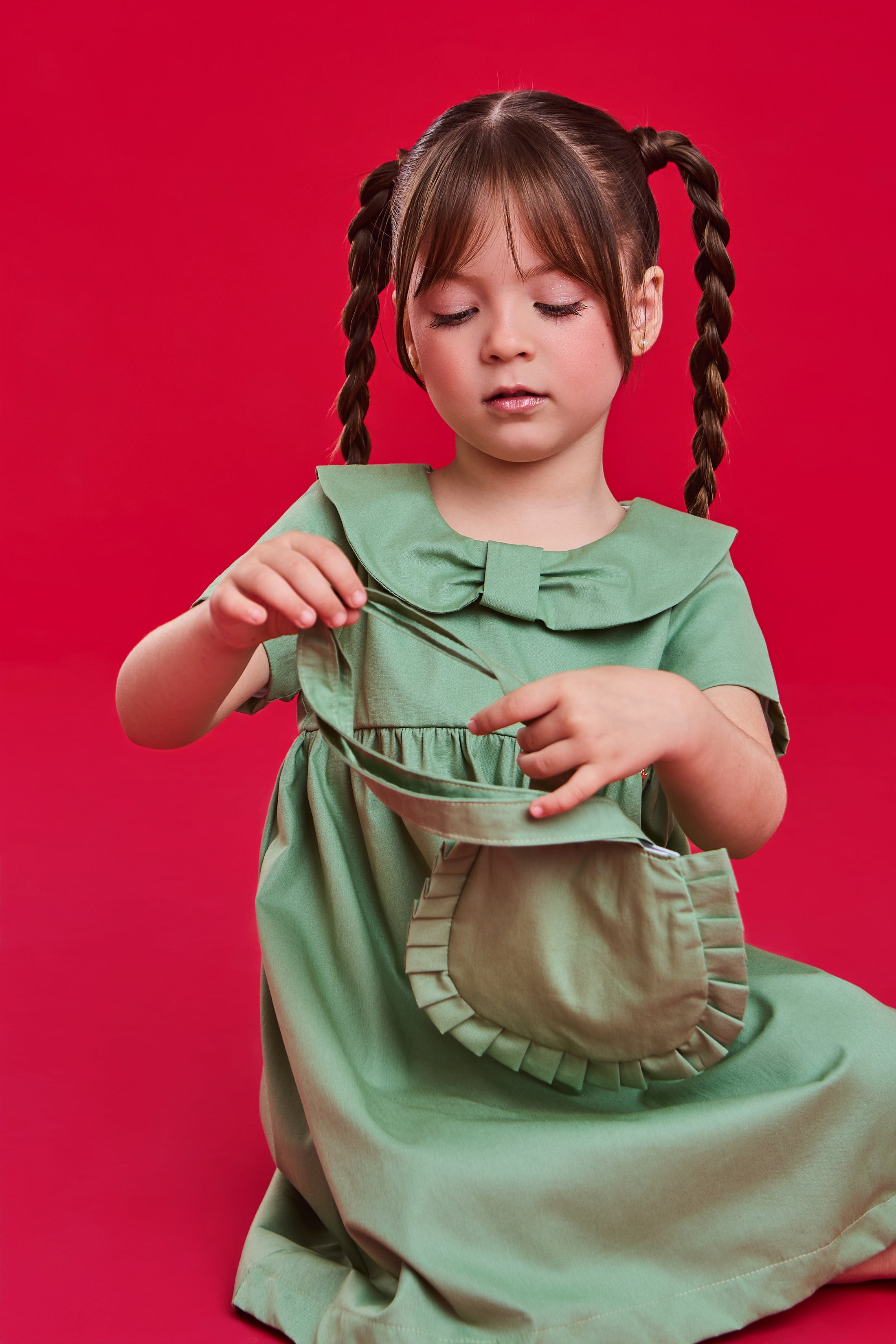 Vestido Isabel - Verde Oliva