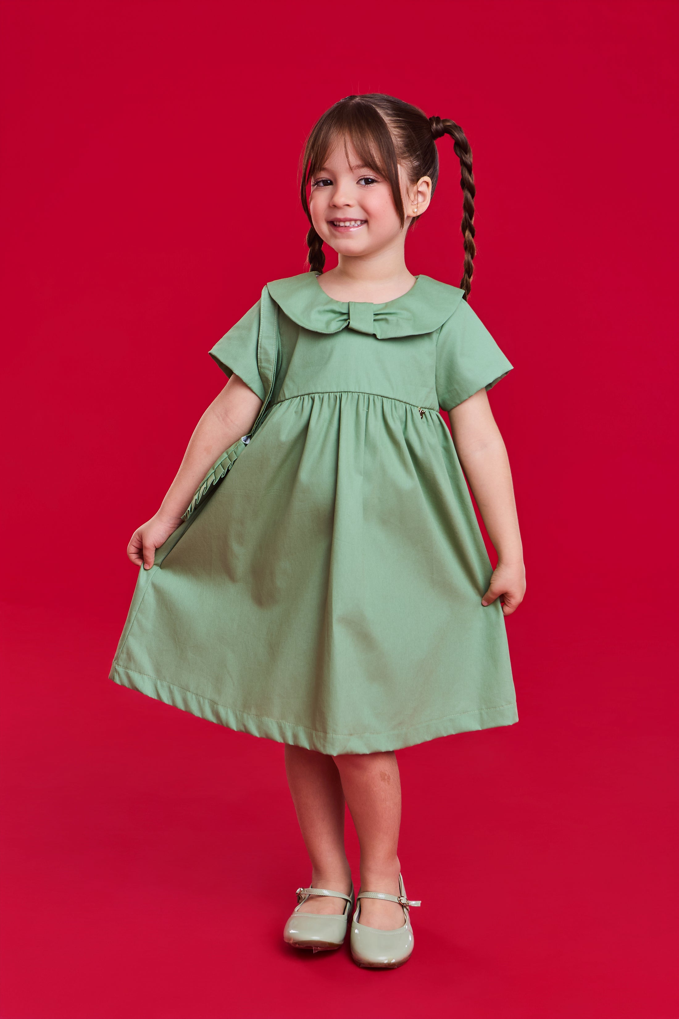 Vestido Isabel - Verde Oliva