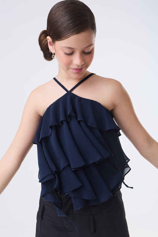 Blusa Chiara - Azul Marinho