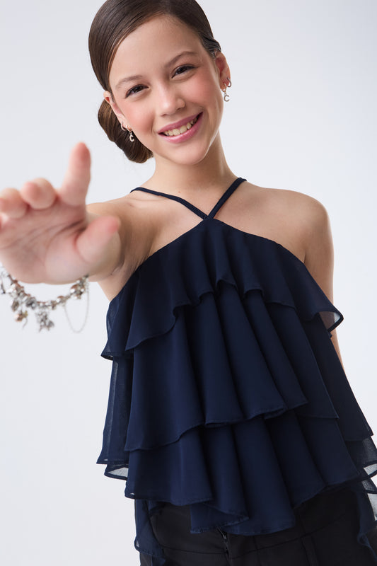 Blusa Chiara - Azul Marinho
