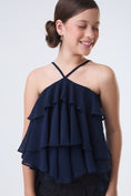 Carregue a imagem no visualizador da Galeria, Blusa Chiara - Azul Marinho
